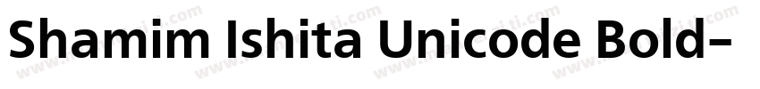 Shamim Ishita Unicode Bold字体转换